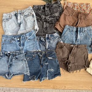 Assorted Denim and Cotton Shorts Collection